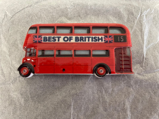 British Red London Double Decker Bus Magnet