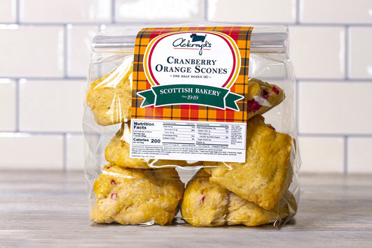 Ackroyd's Scones: Cranberry Orange (6 Pack)