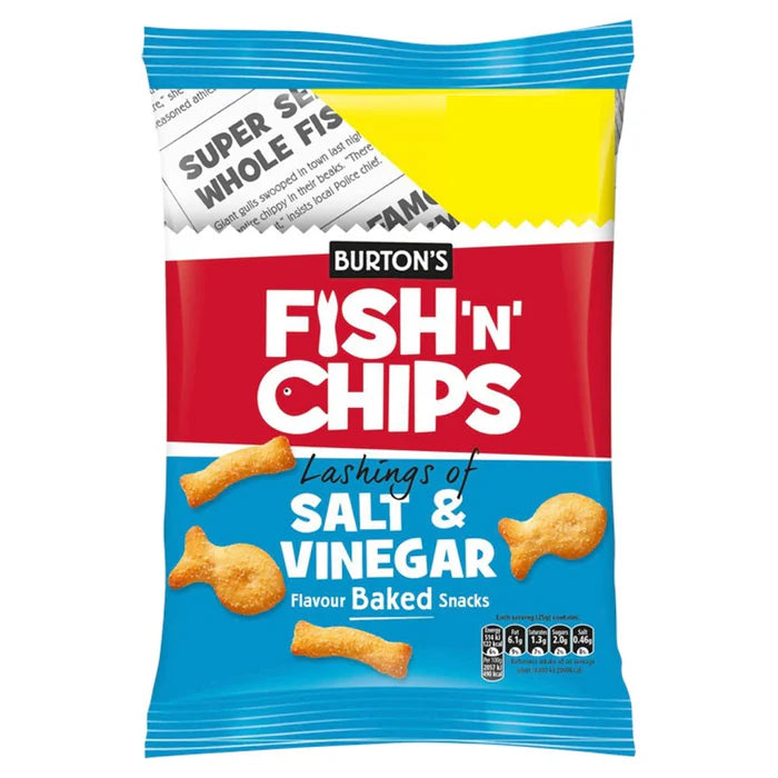 Burton's Fish 'N' Chips (salt and vinegar 40g)