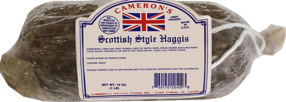 Cameron's Scottish Style Haggis (available in store only)