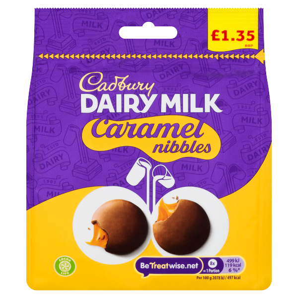 Cadbury Dairy Milk Caramel Nibbles 120g