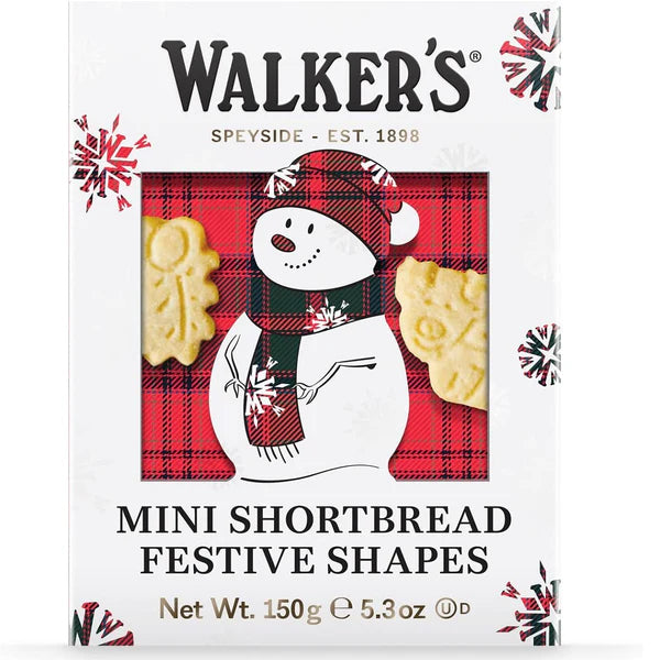 Walker's Mini All-Butter Shortbread Festive Shapes 150g