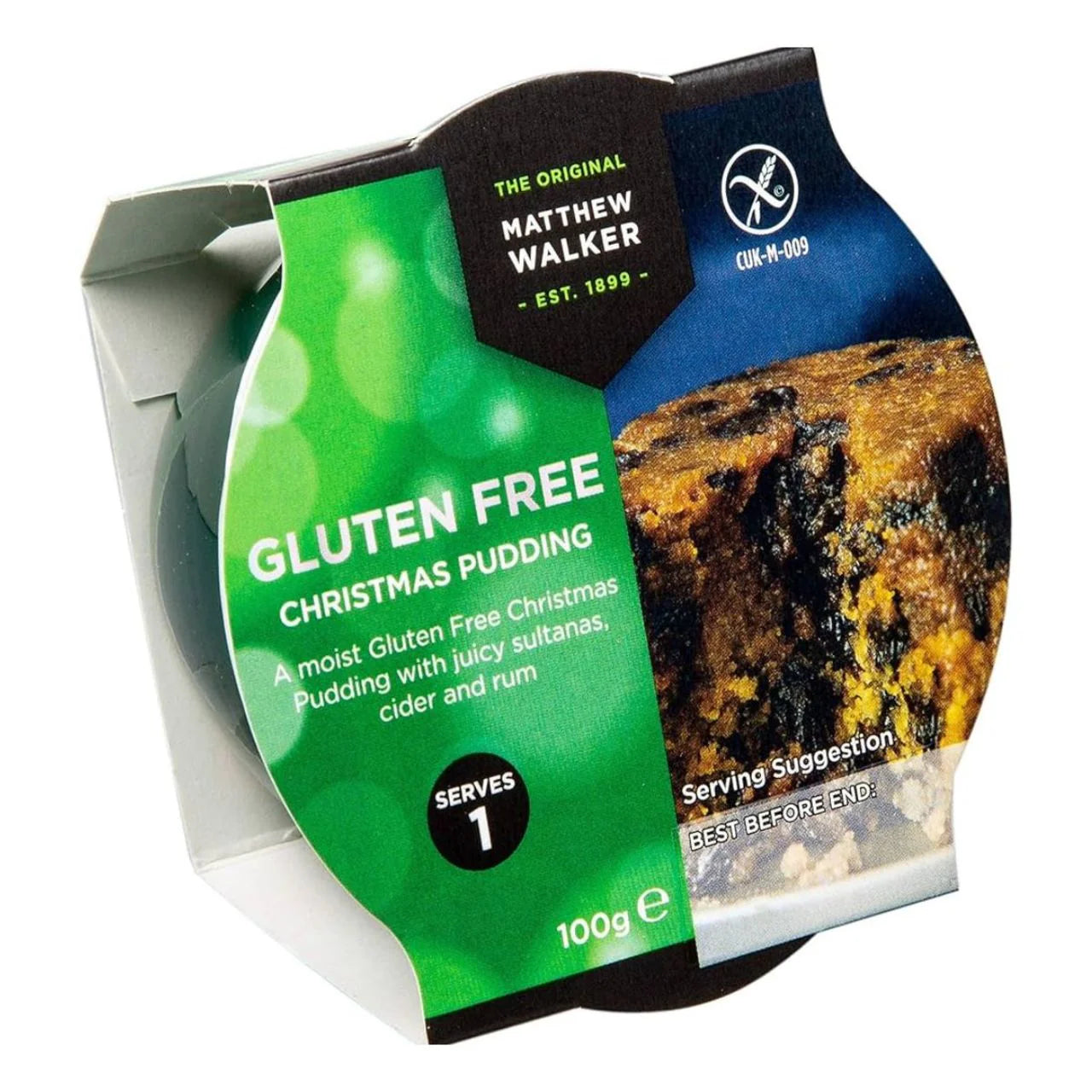 Matthew Walker Gluten Free Christmas Pudding 100g