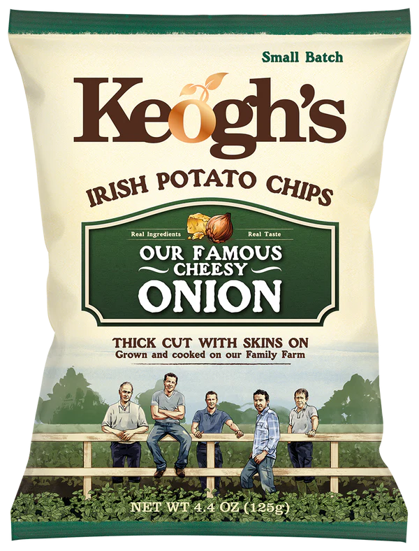 Keogh's Famous Cheesy Onion Irish Potato Chips 40g