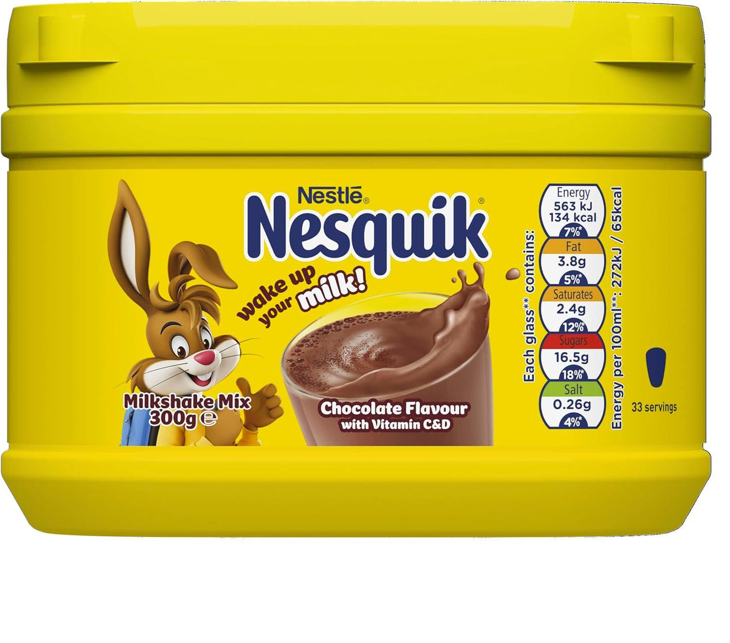 Nesquik chocolate flavored milkshake mix 300g