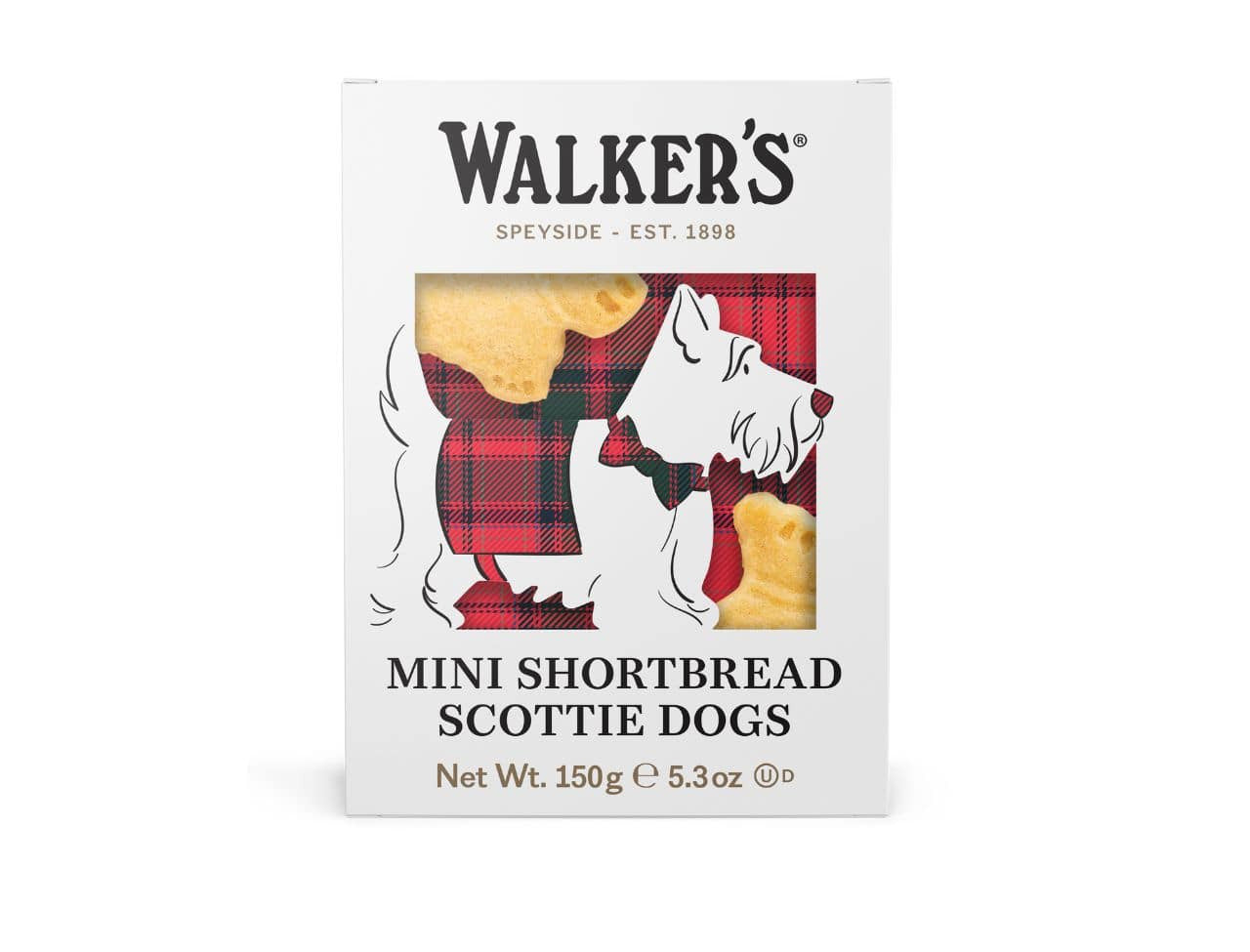 Walker's All-Butter Mini Shortbread Scottie Dogs 150g