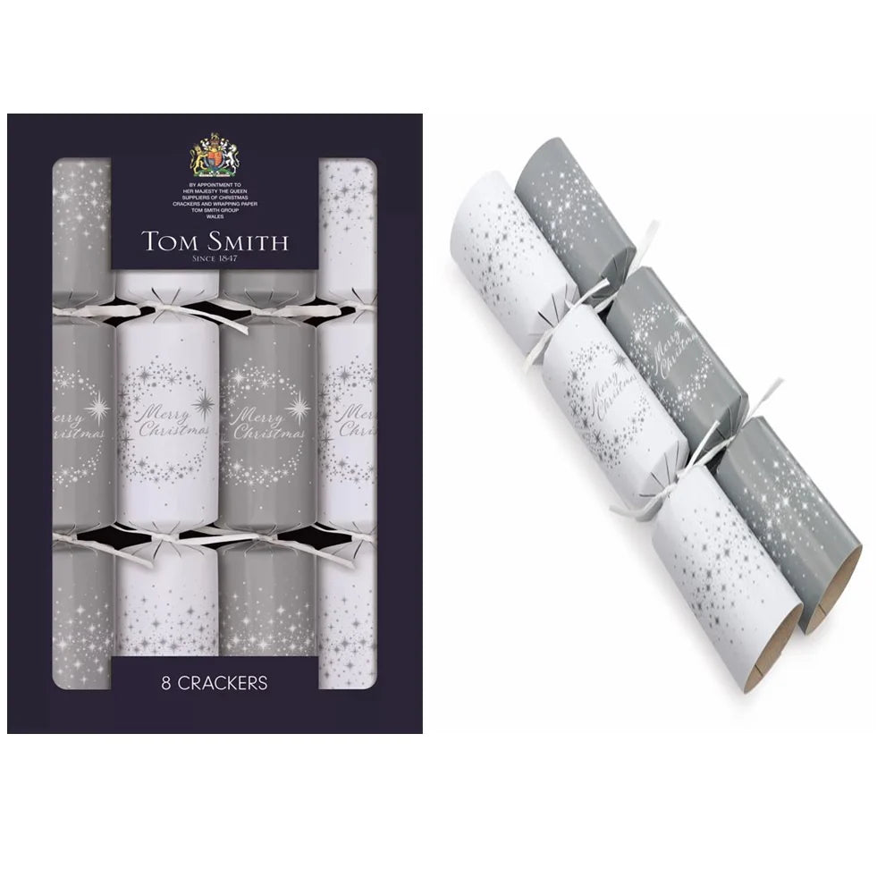 Tom Smith Silver Family Crackers 8 PK (8 X 12.5")