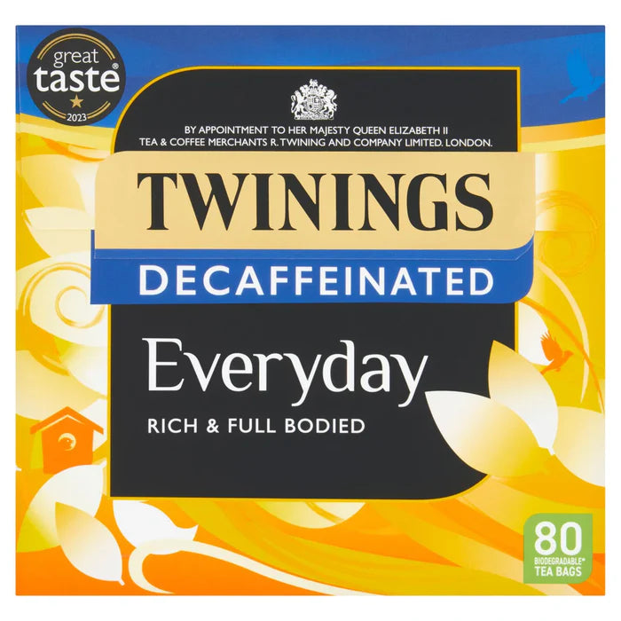 Twinings Decaffeinated Everyday 80 Tea Bags