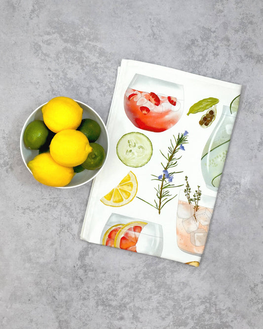 Corinne Alexander G&T Tea Towel - British Made – 100% Cotton