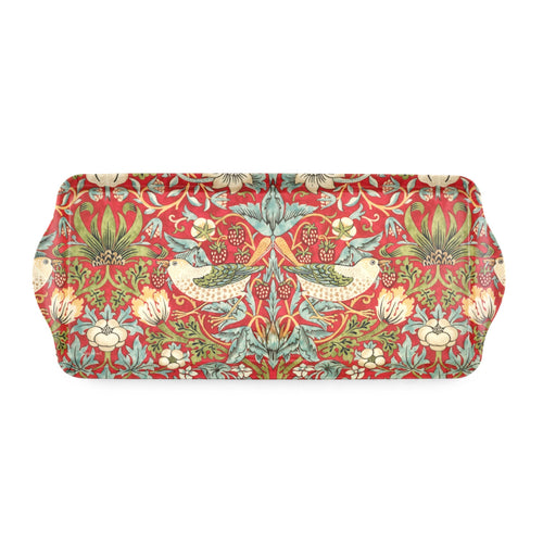 William Morris Strawberry Thief Sandwich Tray - Red