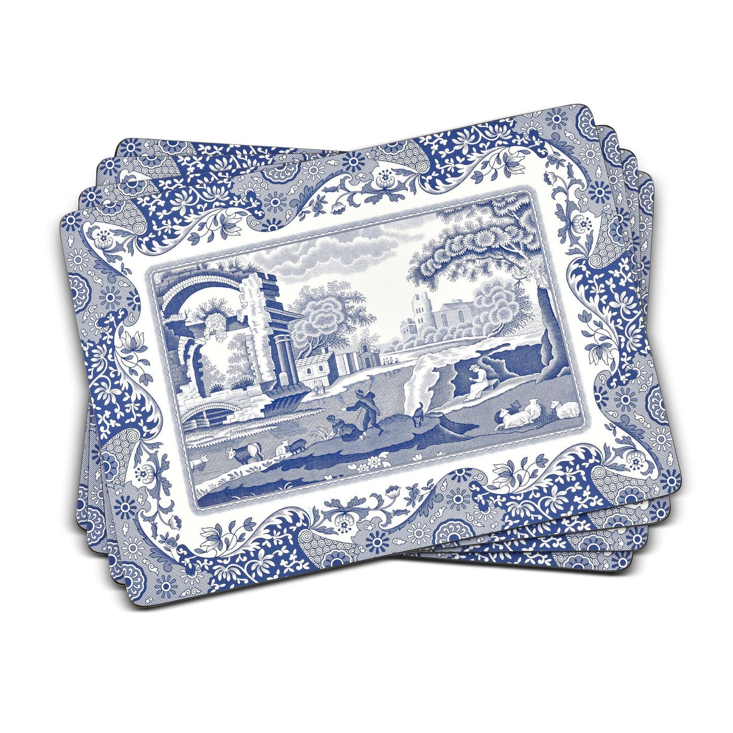 Blue Italian Placemats Set of 4