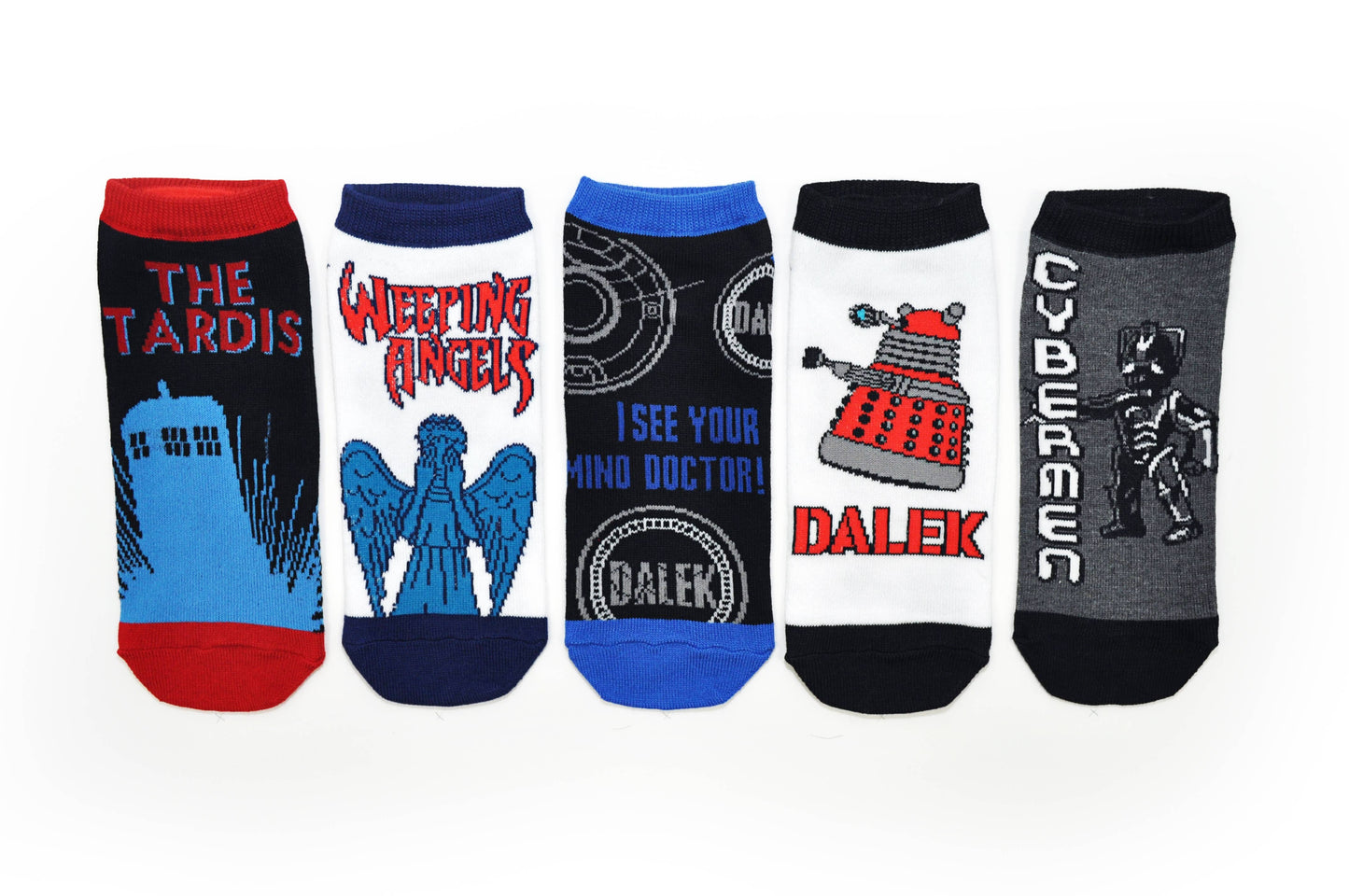 Doctor Who The Tardis 5 Pair Pack of Low-cut Socks