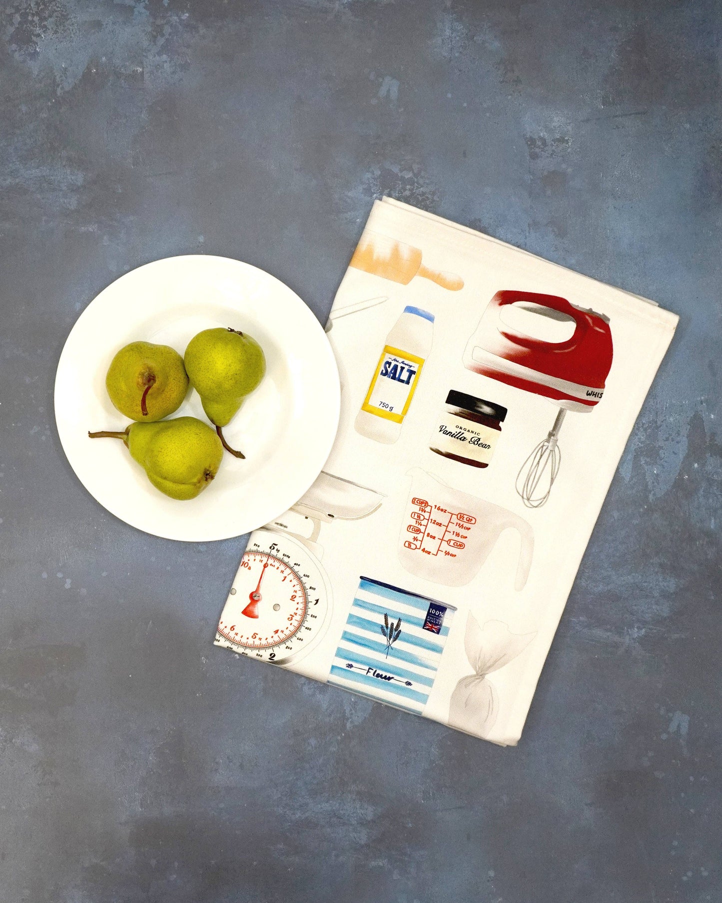 Corinne Alexander Time to Bake Tea Towel - British Made - Baking - Cotton