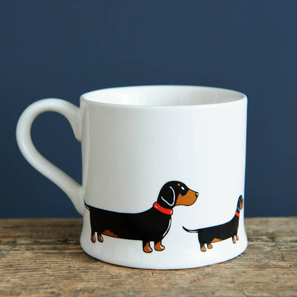 Sweet William Designs Mischievous Mutts Dog Mug - Dachshund / Sausage Dog