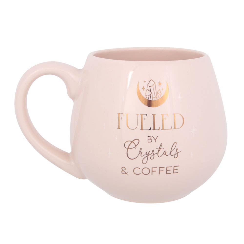 Crystals and Coffee Rounded Mug