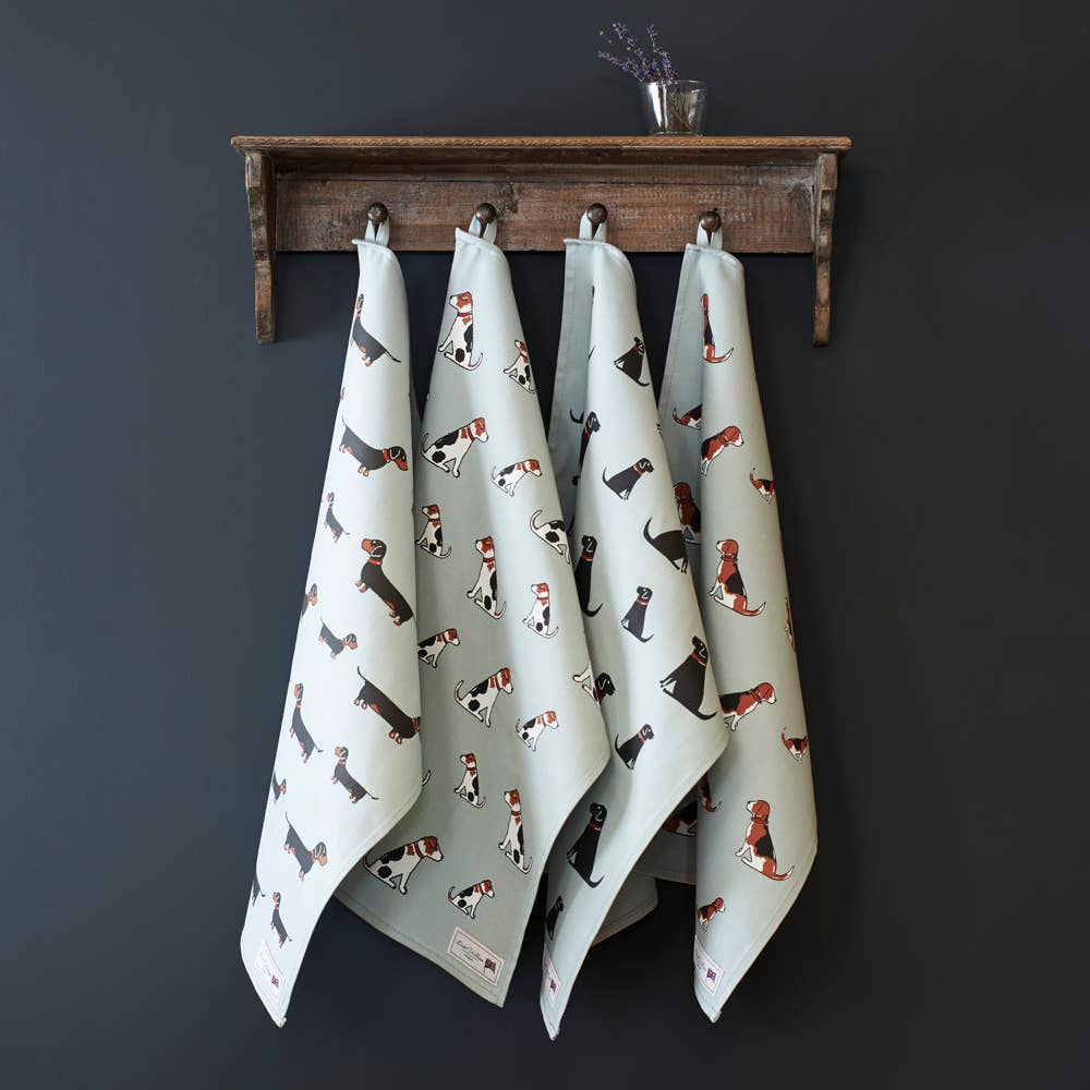 Sweet William Designs Organic Tea Towel - Beagle