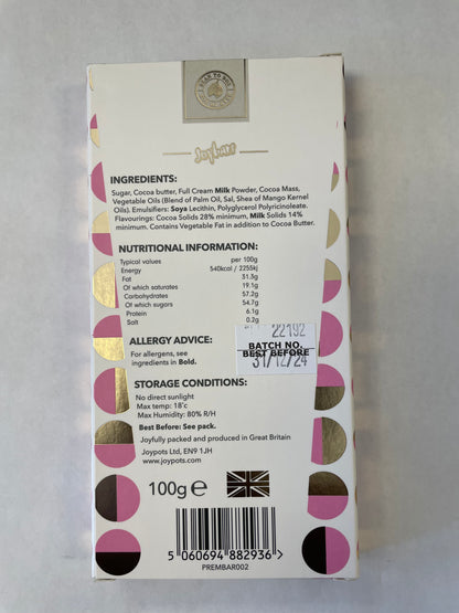 Joybars Best Mum Milk Chocolate Bar 100g ( buy 1 get 1 free)
