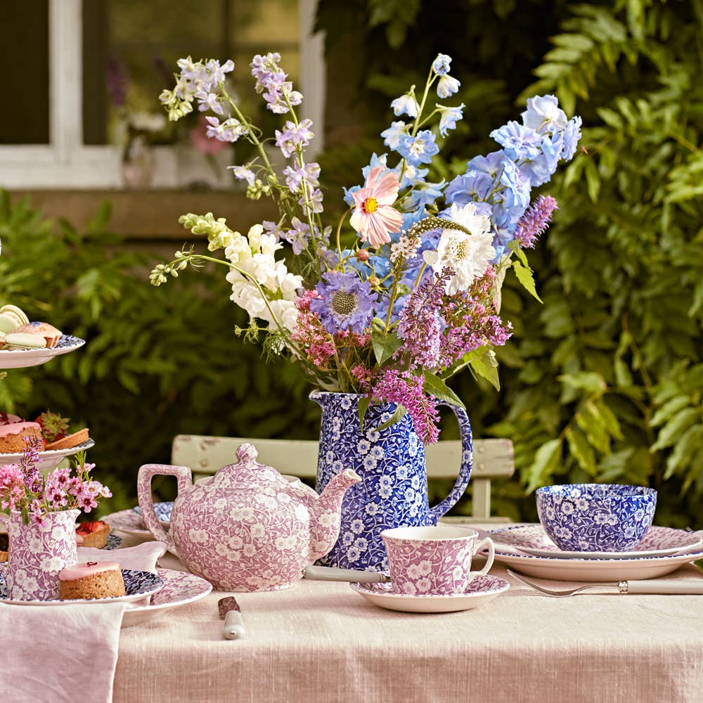 Burleigh Blossom Calico  Large Teapot
