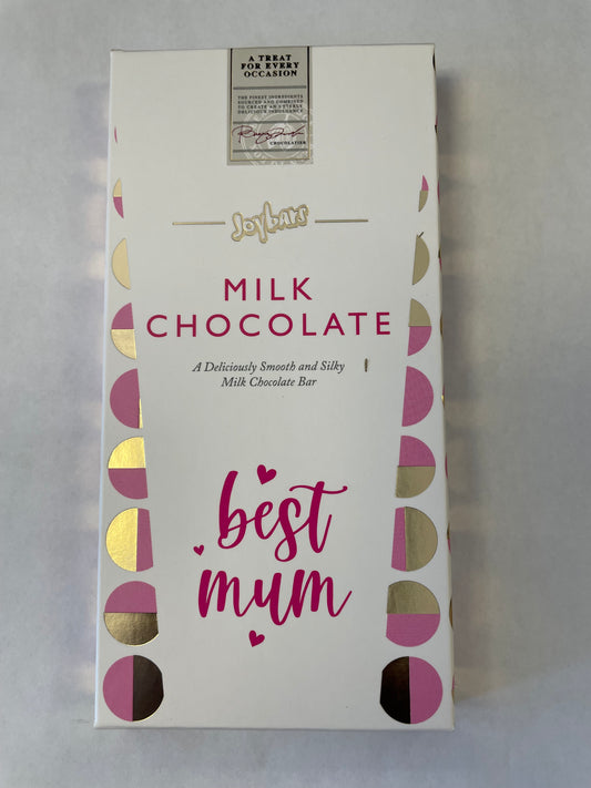 Joybars Best Mum Milk Chocolate Bar 100g ( buy 1 get 1 free)