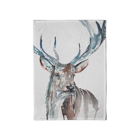 Meg Hawkins Stag Teatowel