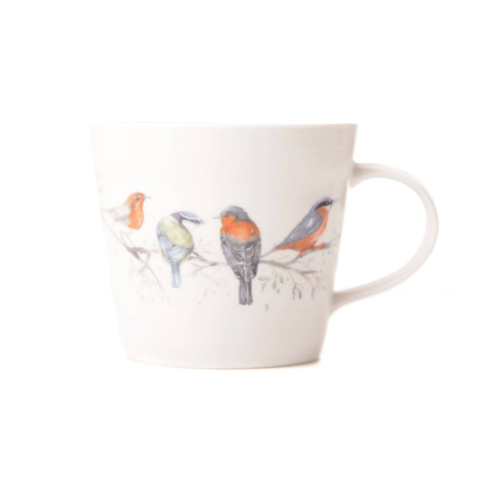 Meg Hawkins 'The Lookout' British Birds Design Bone China Mug