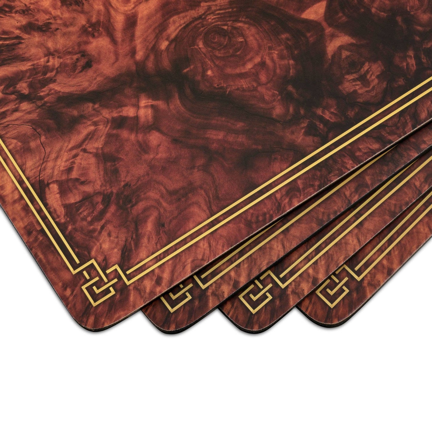 Walnut Burlap Placemats Set of 4