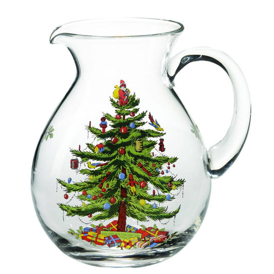 Spode Christmas Tree Glass Pitcher