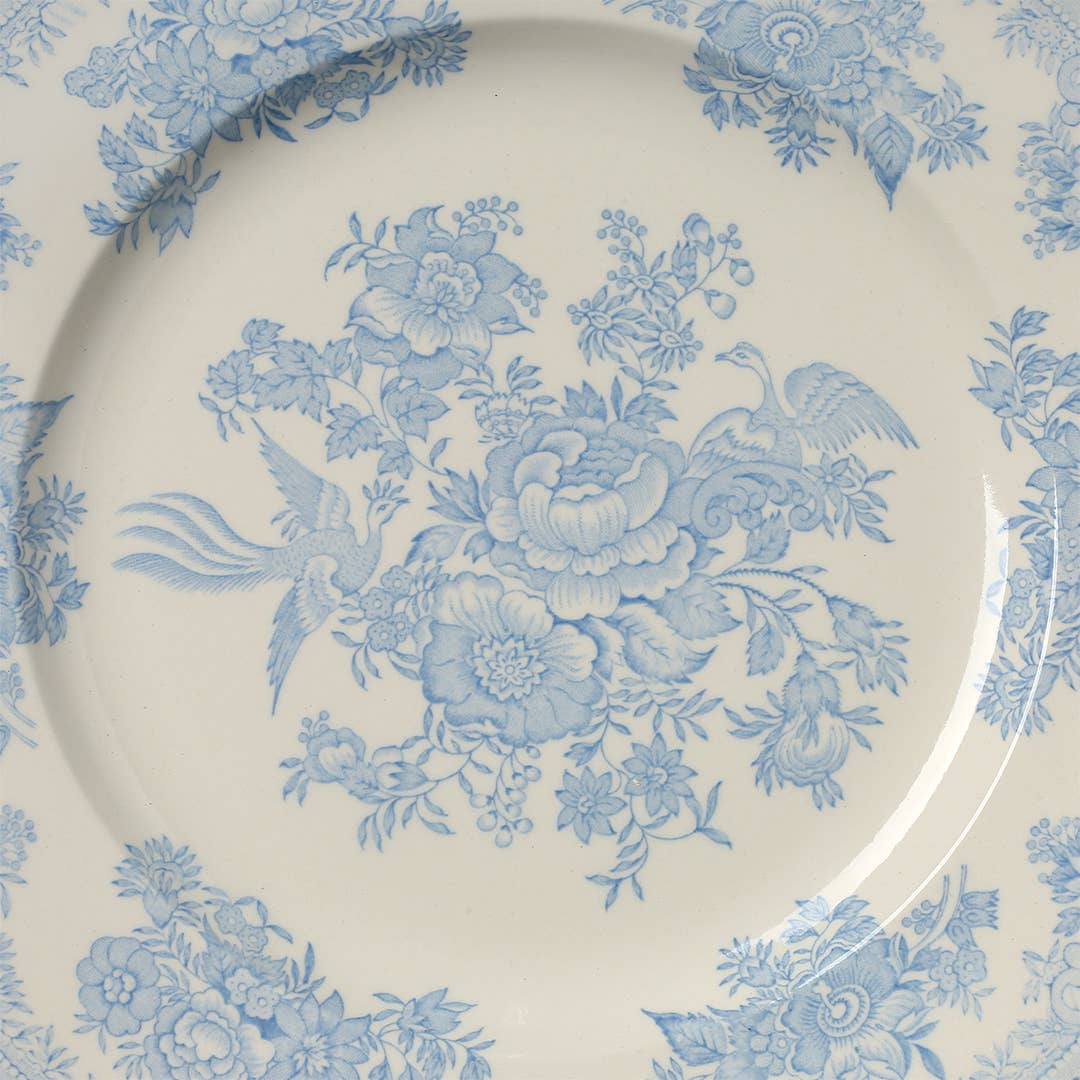 Burleigh Blue Asiatic Pheasants Butter Dish