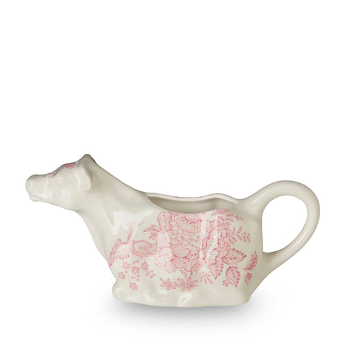Burleigh Pink Asiatic Pheasants Cow Creamer -  Boxed