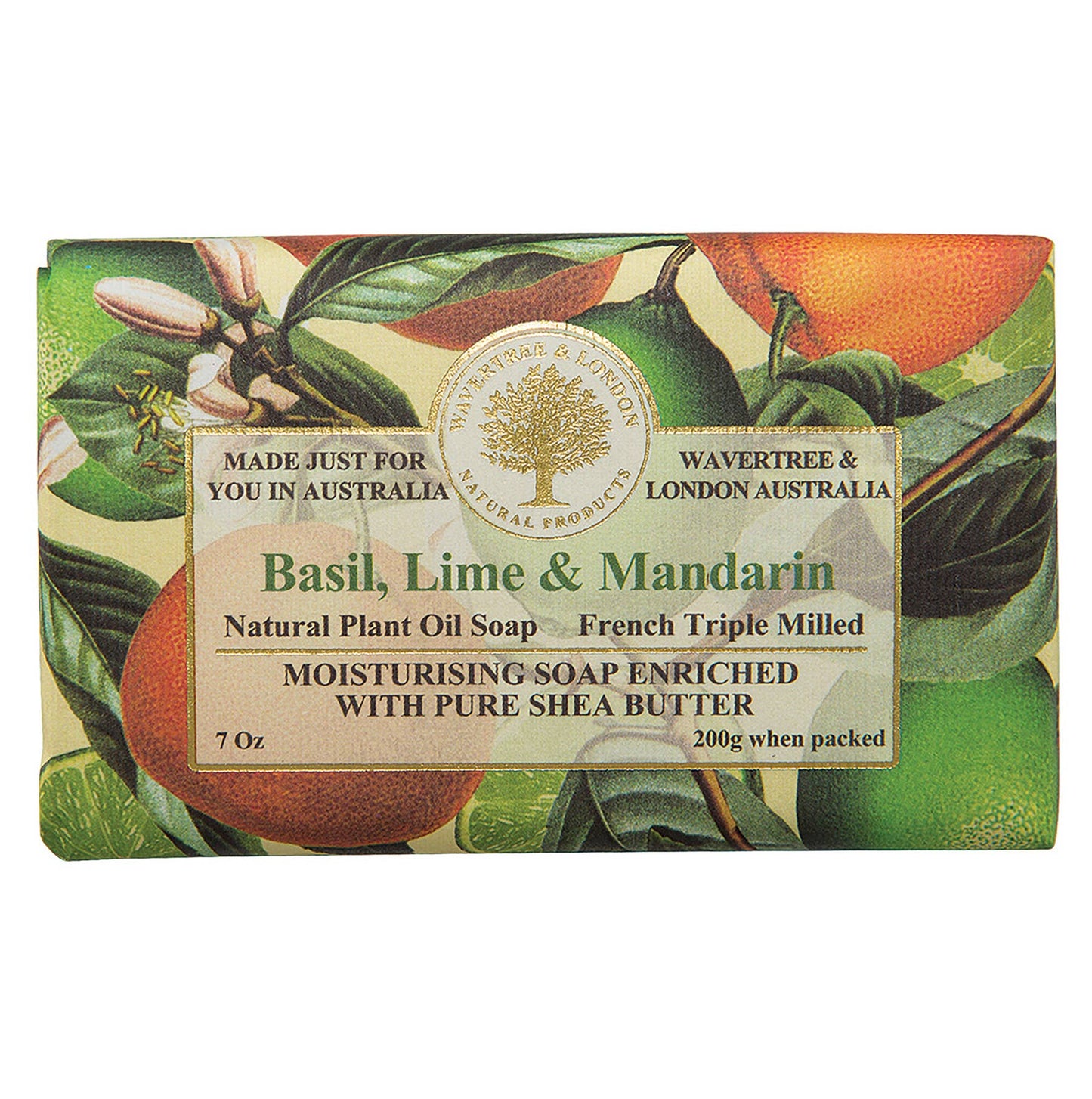 Wavertree Basil, Lime & Mandarin Luxury Soap Bars