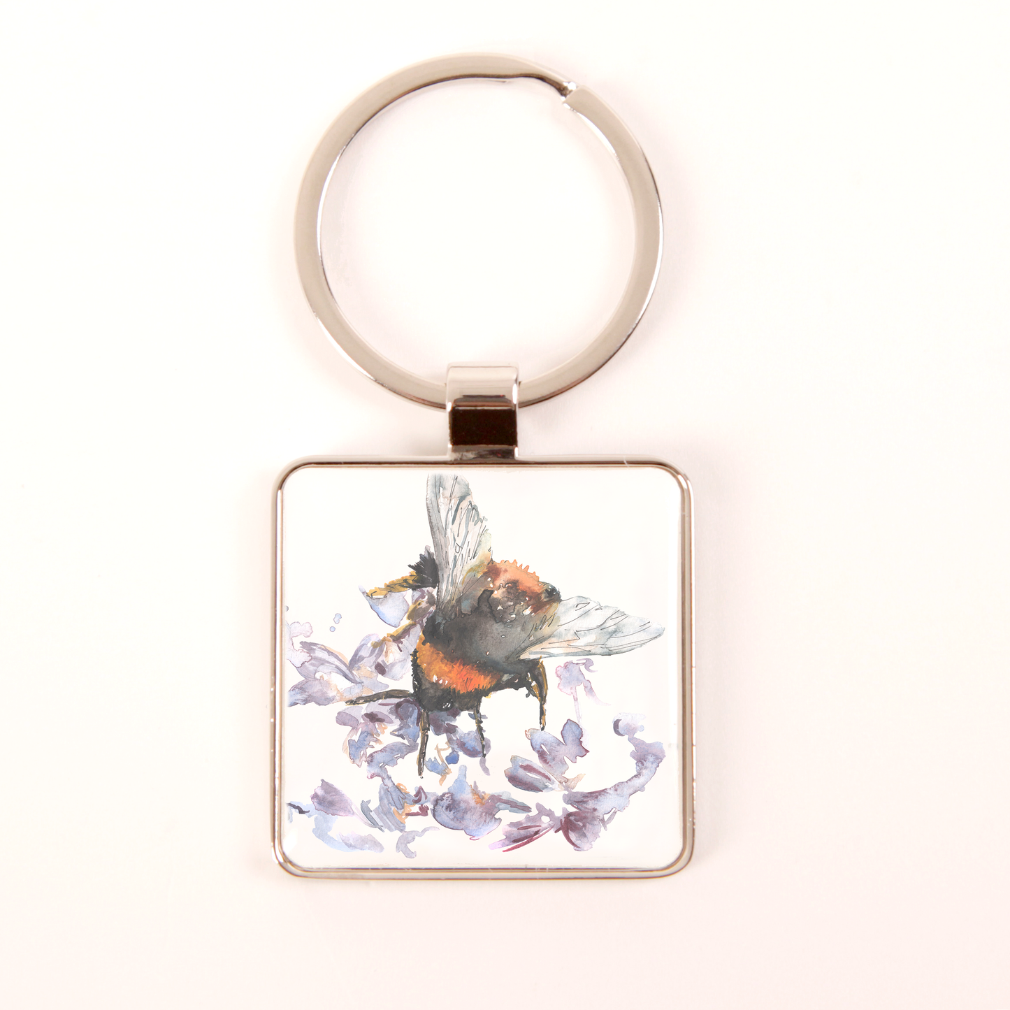 Meg Hawkins Art Bee Design Keychain with Gift Box