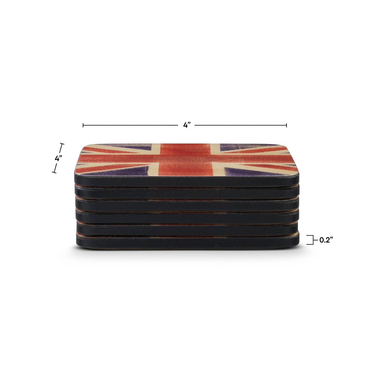 Union Jack Coasters Set of 6