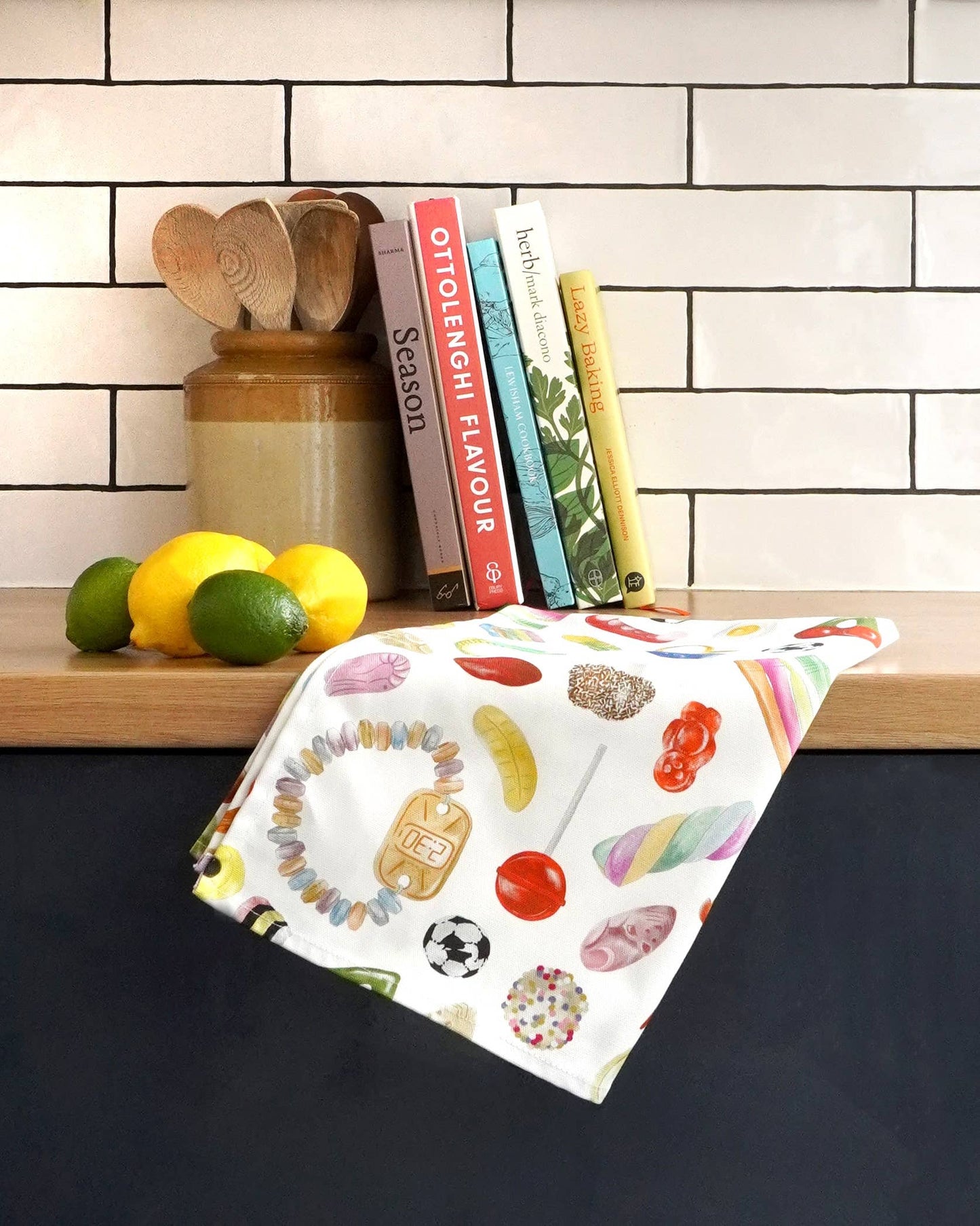 Corinne Alexander Pick & Mix Tea Towel - British Made