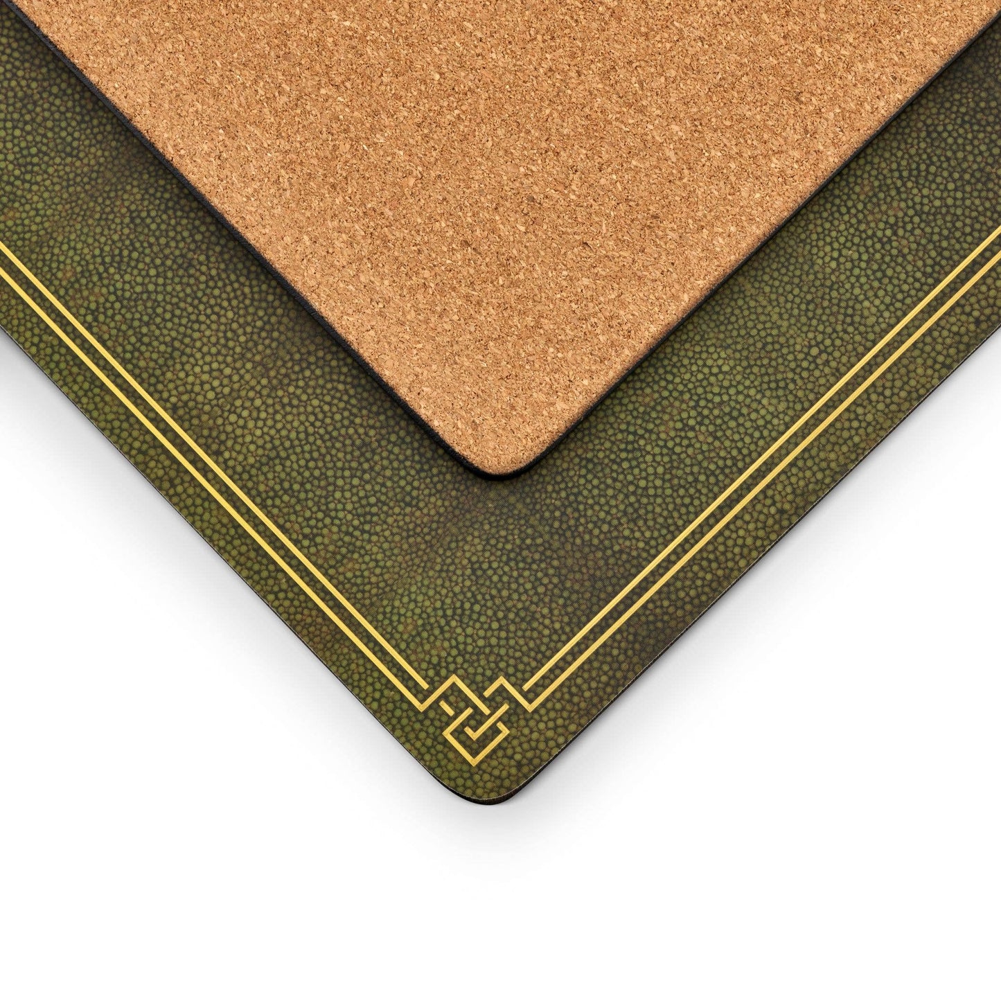 Shagreen Leather Placemats Set of 4