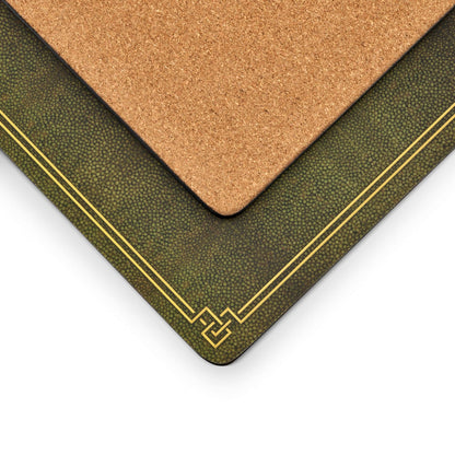Pimpernel Shagreen Leather Placemats Set of 4