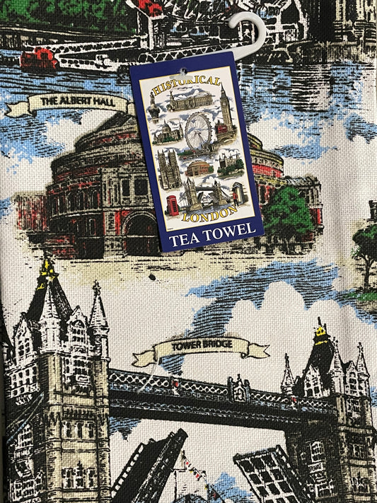 London cityscape tea towel