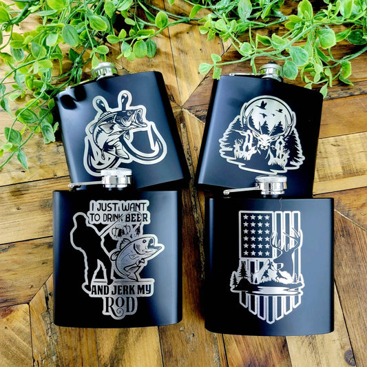 Hunting Fishing Flasks- Father's Day Gifts for Him