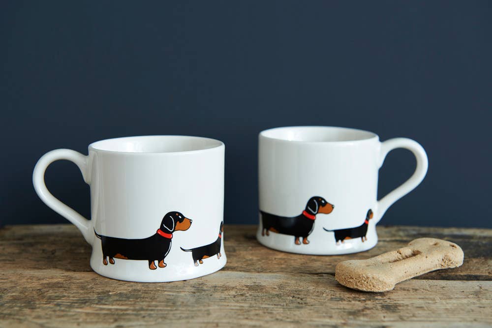 Sweet William Designs Mischievous Mutts Dog Mug - Dachshund / Sausage Dog