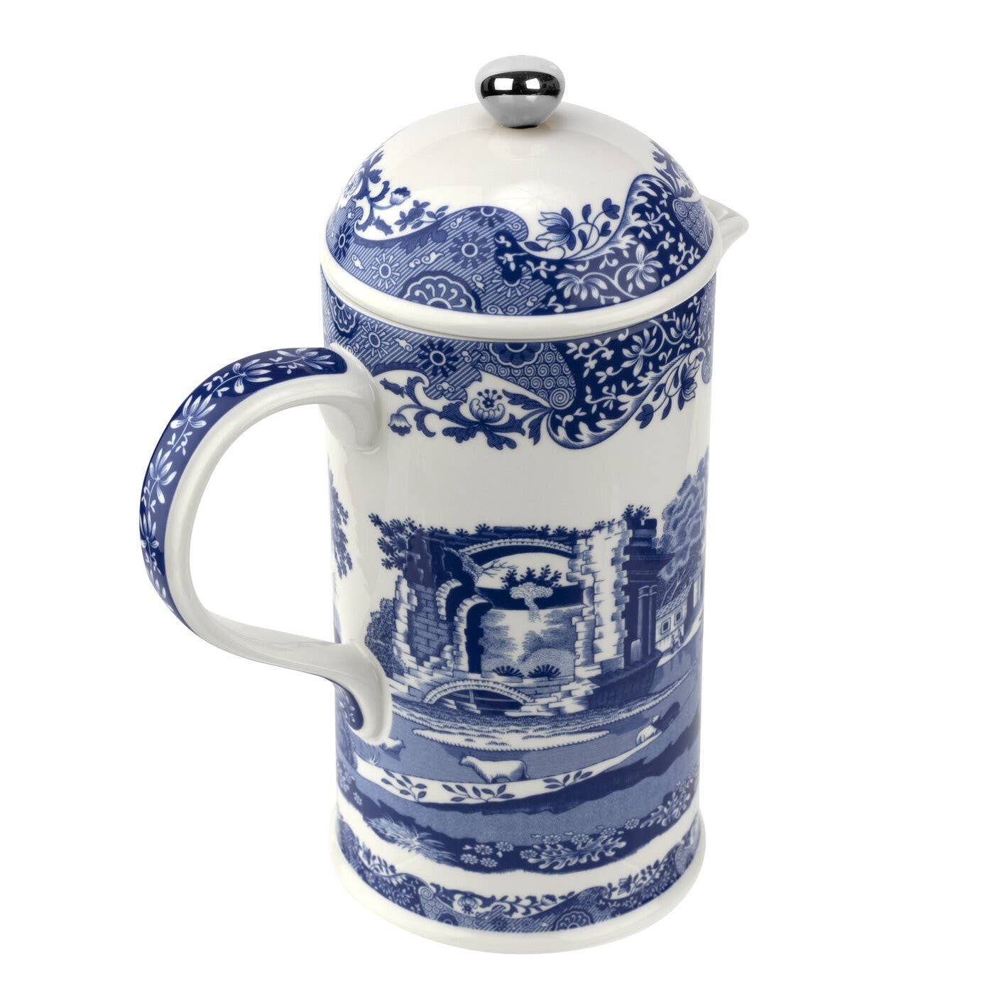 Spode Blue Italian 28oz Cafetiere