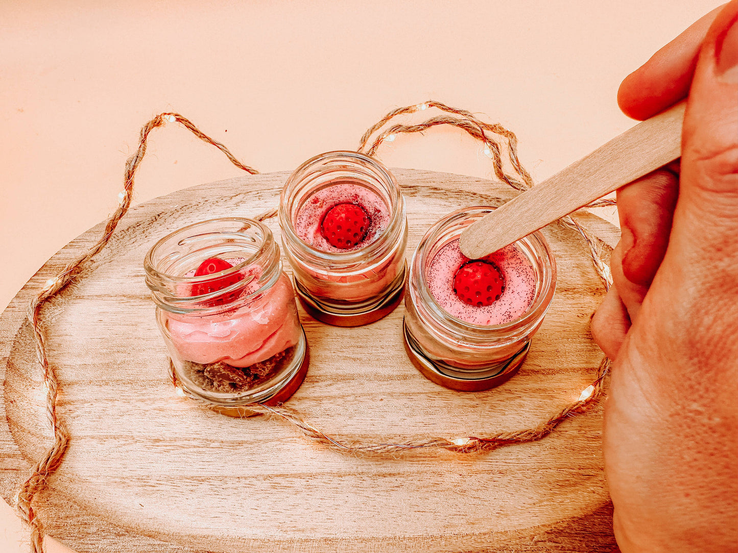 Mini smooth wild strawberry fondant