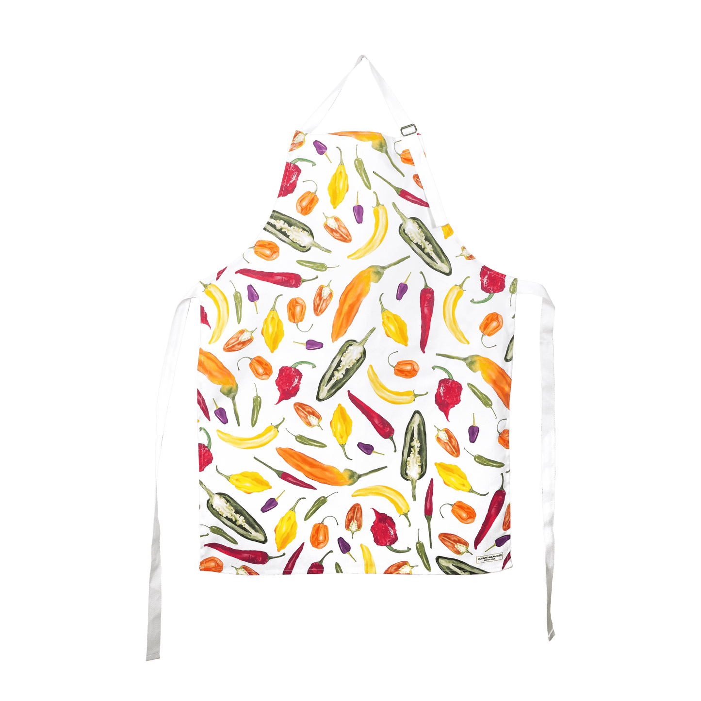 Corinne Alexander Chilli Apron - British Made - 100% Cotton