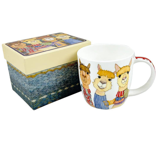 Happy Alpacas Boxed Mug