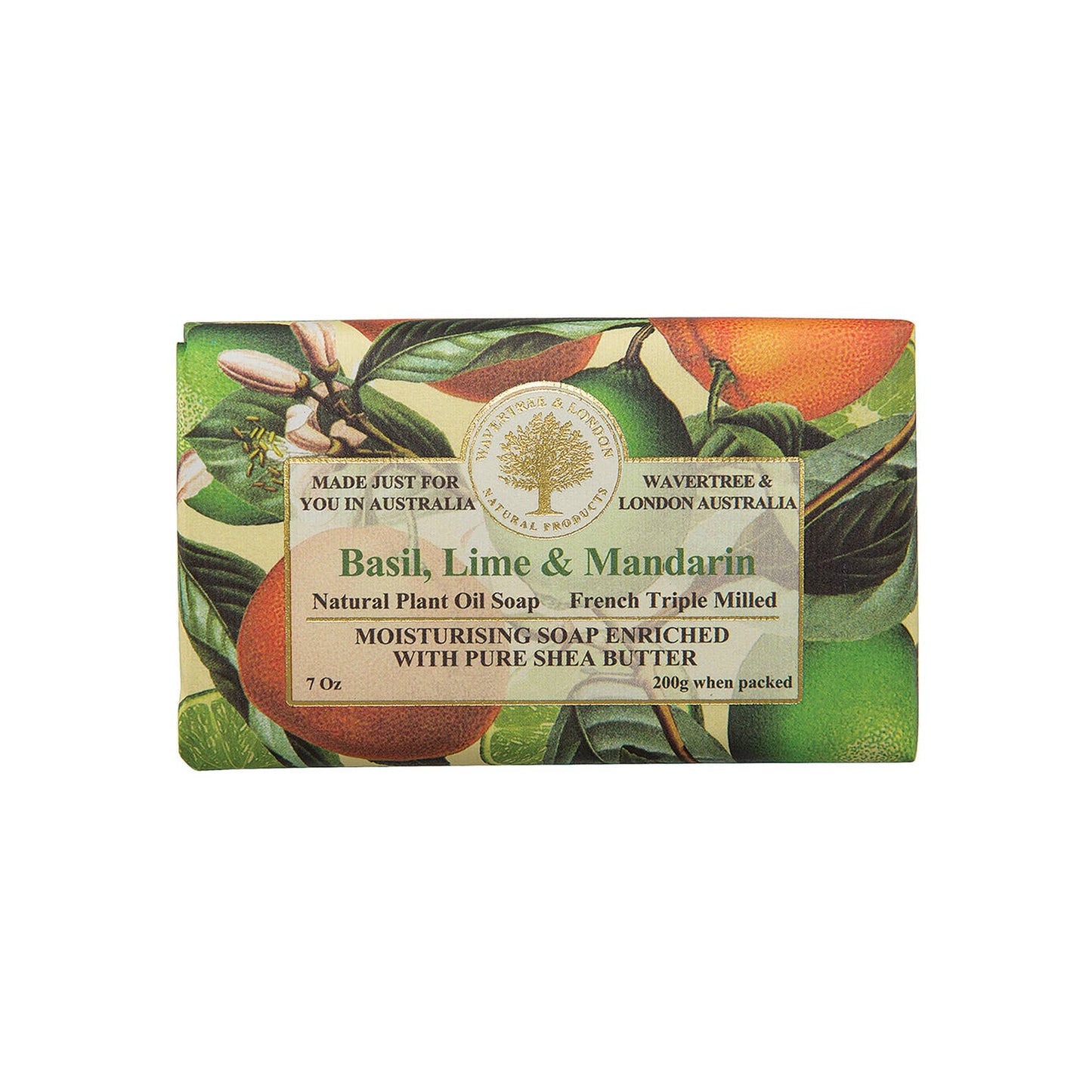 Wavertree Basil, Lime & Mandarin Luxury Soap Bars