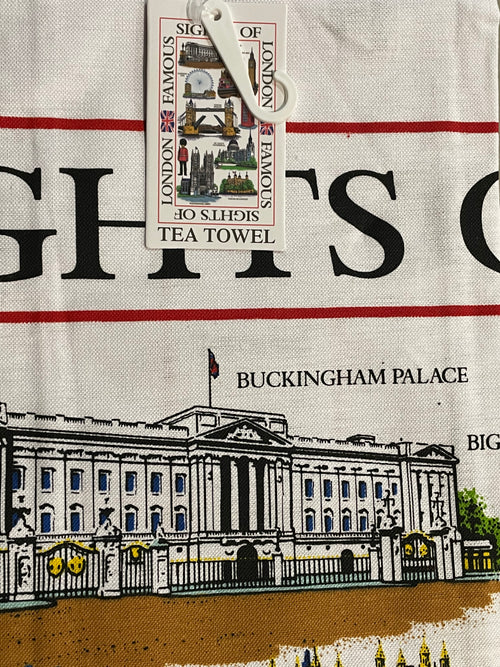 Sights of London City Tea Towel