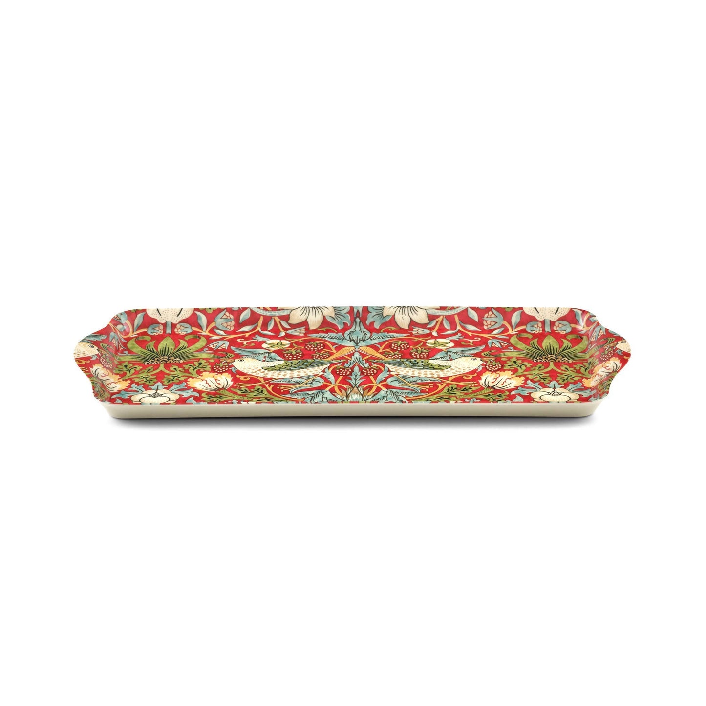 William Morris Strawberry Thief Sandwich Tray - Red