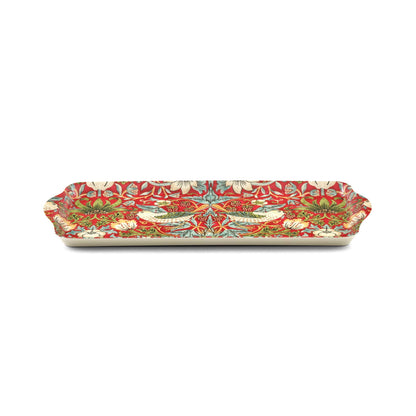 William Morris Strawberry Thief Sandwich Tray - Red