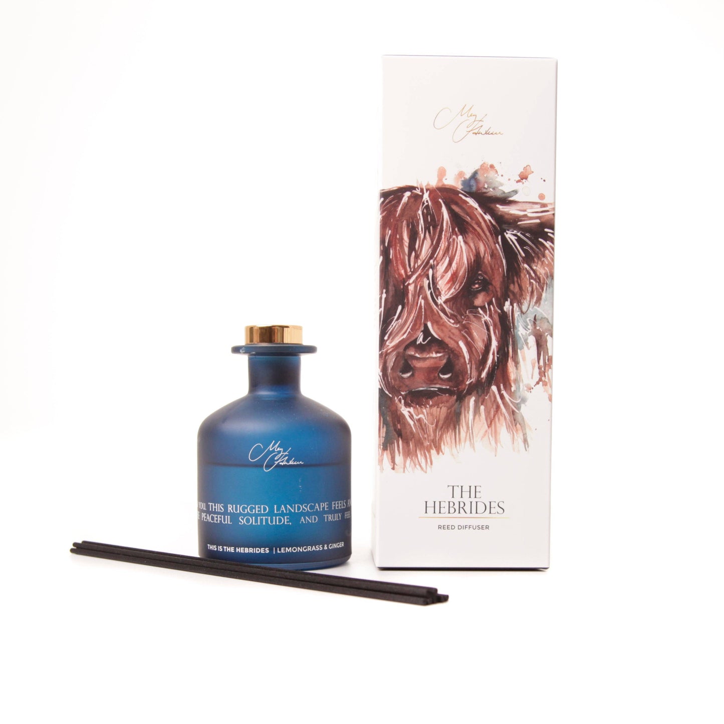 Meg Hawkins 'The Hebrides' Highland Cow Design Diffuser