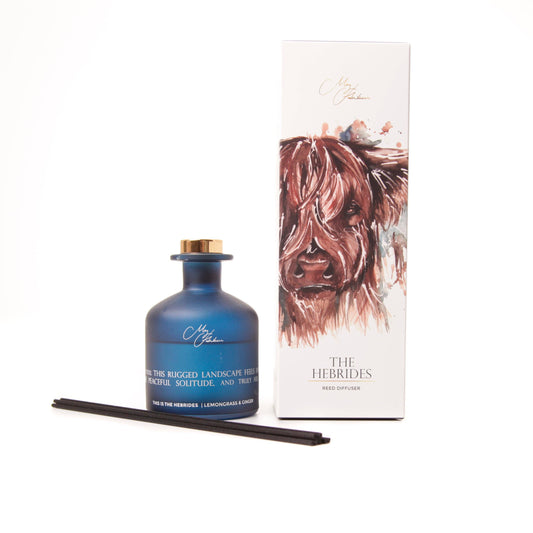 Meg Hawkins 'The Hebrides' Highland Cow Design Diffuser