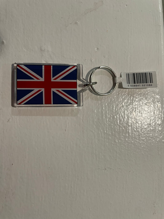 Acrylic Union Jack key ring