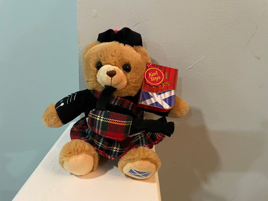 Large Scottish Piper teddy bear